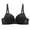Black, variant on Women's Summer Breathable Underwire Full Coverage Support Shaping Plus Size Comfort Everyday, Size 46