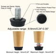 thumbnail image 4 of M6 x 10 x 15mm Leveling Feet Adjustable Support Cover for Machine Leg 4pcs, 4 of 7