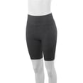 thumbnail image 4 of A2Y Women's Running Exercise High Waisted Bike Cotton shorts Charcoal L, 4 of 5