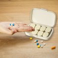 thumbnail image 6 of Portable Pill Organizer Box, 8 Compartments Plastic Storage Case, Sealed Lid for Vitamins, Medicine, Small Items, Compact Design for Travel, Home, Easy to Clean Tidy Accessory, 6 of 6