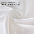 thumbnail image 2 of Astarin Satin Silk Pillowcase for Hair, White King Size silk pillow, Satin Pillow Covers 2 Pack with Envelope Closure, 20x36 Inches, 2 of 8