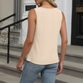 thumbnail image 4 of Camisole Tank Tops for Women Business 2025 Loose Dressy Work Shirt Summer Sleeveless Tops, 4 of 5