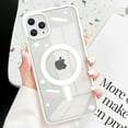 thumbnail image 2 of Phone 11 Pro Max Case Compatible with MagSafe, Anti Yellowing Shockproof Phone Case for Women Men Slim Thin Clear Phone Cover for iPhone 11 Pro Max (6.5 inch) - Candy White, 2 of 15