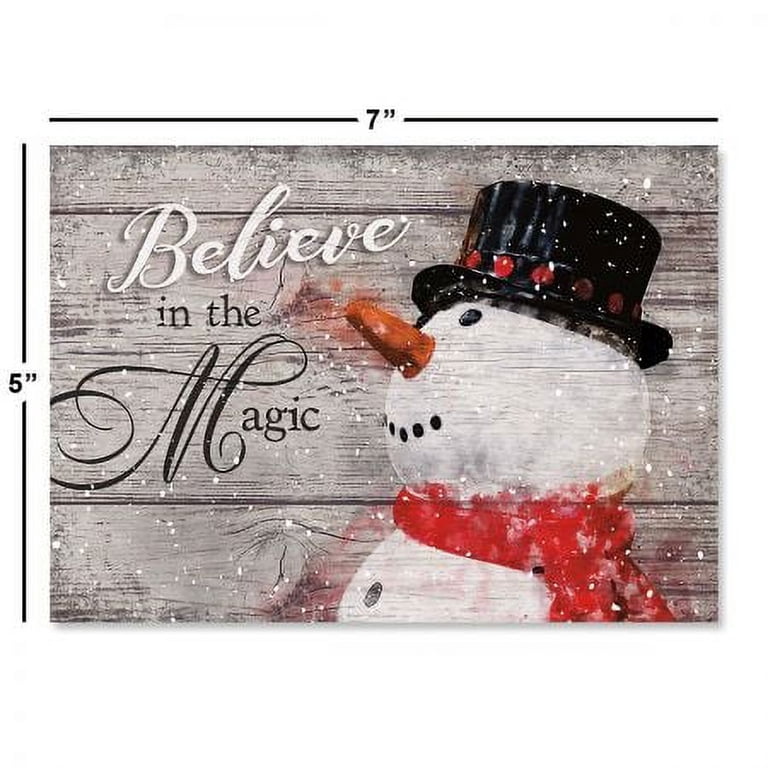 snowman-believe-christmas-cards-set-18-large-5x7-inch-folded-cards-envelopes-included-walmart-com