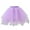 Purple, variant on TOOYOU Girls Skirts Kids Rainbow Colorful Layered Party Mesh Tulle Tutu Skirts Sweet Girl Basic Short Skirt One Size Black