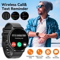 thumbnail image 3 of GJX 2026 New Men'S Smart Watch 1.39-Inch,With Answer Make Call/Ip68 Waterproof/10 Days Standby,With Fitness Tracker,Fits for Android Iphone Devices,Perfect Gift（Black）, 3 of 7