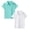 2White 1PCS & Mint Green 1PCS, variant on lnmuld 2 Pack Girls Solid Color Athletic Polo Shirt Breathable Workout Top Comfortable Casual Tee for Kids Play Sports Size:13-14 Years