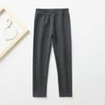 thumbnail image 2 of Annhoo Winter Leggings for Girls Casual Solid Elastic High Waisted Tights Kids Comfy Warm Cotton Bottoms, 2 of 6