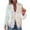 White, variant on SnZhen Fashion Tassel Jacket for Women Ladies' Fashionable And Elegant Long Sleeved Button Versatile Jackets Tops Black L