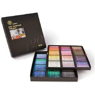 Mungyo Gallery Artists' Soft Oil Pastels Wood Box Set of 72 Assorted  Colors(MOPV-72W)