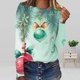 thumbnail image 1 of ICHUANYI Liquidación Camiseta holgada estampada a la moda para mujer Blusa de manga larga Tops casuales con cuello redondo ICHUANYI WER202308252305, 1 of 5