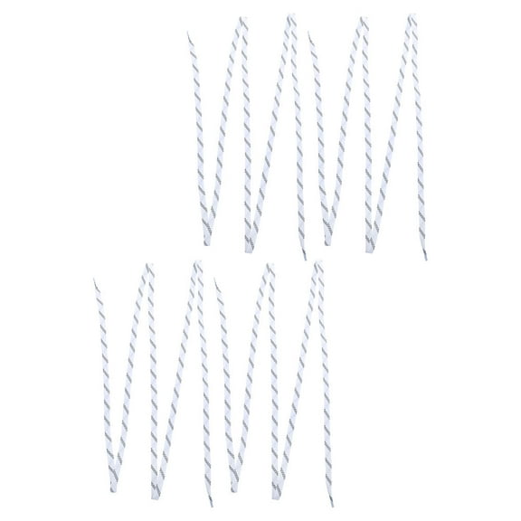 TABLZONE 4-Pack Heavy Duty White Waxed Ice Hockey Skate Laces, Freeze Resistant Replacement Laces for Enhanced Performance