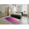 thumbnail image 5 of Ahgly Company Machine Washable Indoor Rectangle Transitional Medium Violet Red Pink Area Rugs, 7' x 10', 5 of 7