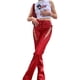 thumbnail image 4 of SAYOO - Pantalones de piel para mujer, ajustados, rectos, informales, a la moda, de cintura alta SAYOO  S-XL, 4 of 9