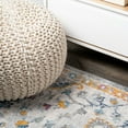 thumbnail image 5 of JONATHAN Y MODERN PERSIAN 2 x 8 Runner Rug, Lorena Ornate Boho Medallion - Light Gray/Dark Blue/Orange, MDP211A-28, 5 of 9