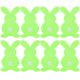 thumbnail image 1 of 8 fundas para cubiertos de Pascua, bolsa para cubiertos, porta cubiertos con forma de conejo., 1 of 5