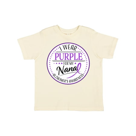 

Inktastic I Wear Purple for My Nana- Alzheimers Awareness Gift Toddler Boy or Toddler Girl T-Shirt