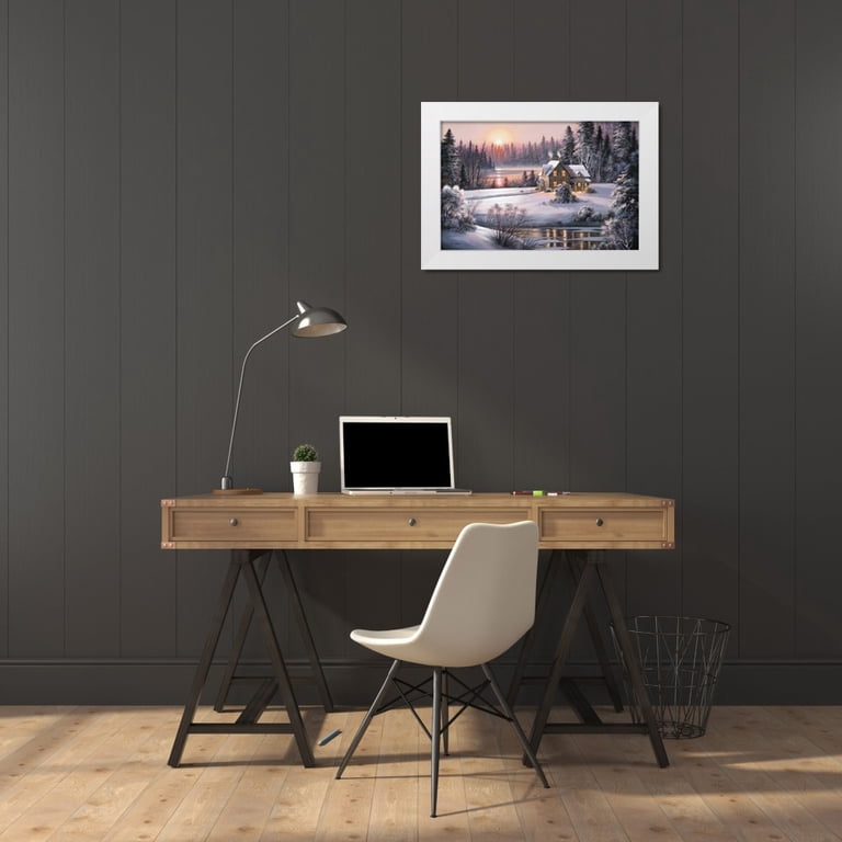 Raos, Dubravko 32x22 White Modern Wood Framed Museum Art Print