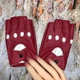 thumbnail image 3 of Guantes de medio dedo abiertos con malla hueca para mujer, estilo Harajuku, estilo punk, para fotografía de actuaciones en discotecas, 3 of 8