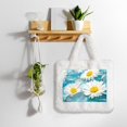 thumbnail image 5 of Cauagu Daisy Flowers Pattern Women's Plush Tote Bag,Soft Underarm Bag Ladies Fluffy Shoulder Bag Plush Handbag Women Furry Tote Bag for Autumn and Winter, 5 of 7