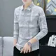 thumbnail image 3 of Camisa y blusa para hombre de manga larga con estampado gráfico de negocios de ropa verde a la moda 2024 estilo coreano botones originales normal xxl, 3 of 5
