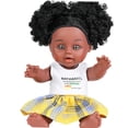 thumbnail image 1 of Muñeca de Simulación, Colección de Regalos de Cumpleaños, Linda Muñeca Negra Africana, Muñeca Negra Africana de , Muñeca Negra para Niñas, B Amarillo Yotijar Juguetes De Muñeca, 1 of 6