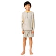 thumbnail image 3 of Rugged Shark Boys Long Sleeve Half Zip Rash Guard, Sizes 4-16, 3 of 6