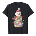 thumbnail image 5 of Kaprioy Womens Short Sleeve Crew Neck Tops Xmas Graphic Trees Shirt Christmas Holiday Print Tee Blouses Black, XXXL, 5 of 6