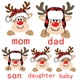 thumbnail image 4 of Ropa familiar a juego de Navidad personalizada Camiseta personalizada con ciervo y nombre para madre, padre e hijos Conjunto familiar Camiseta, 4 of 5