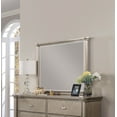 thumbnail image 6 of Formal Classic Grey Finish 4pc Bedroom Furniture Eastern King Size Bed Dresser Mirror Nightstand Sleigh HB w Underbed Drawers, 6 of 6