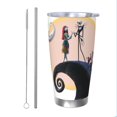 thumbnail image 1 of Vaso de 20 oz de Pesadilla antes de Navidad, taza de viaje de café con aislamiento al vacío de acero inoxidable, taza de café, taza de viaje con tapa, taza térmica para exteriores, 1 of 8