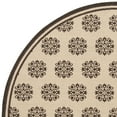 thumbnail image 5 of SAFAVIEH Outdoor LND181U Linden Collection Creme / Brown Rug, 5 of 7
