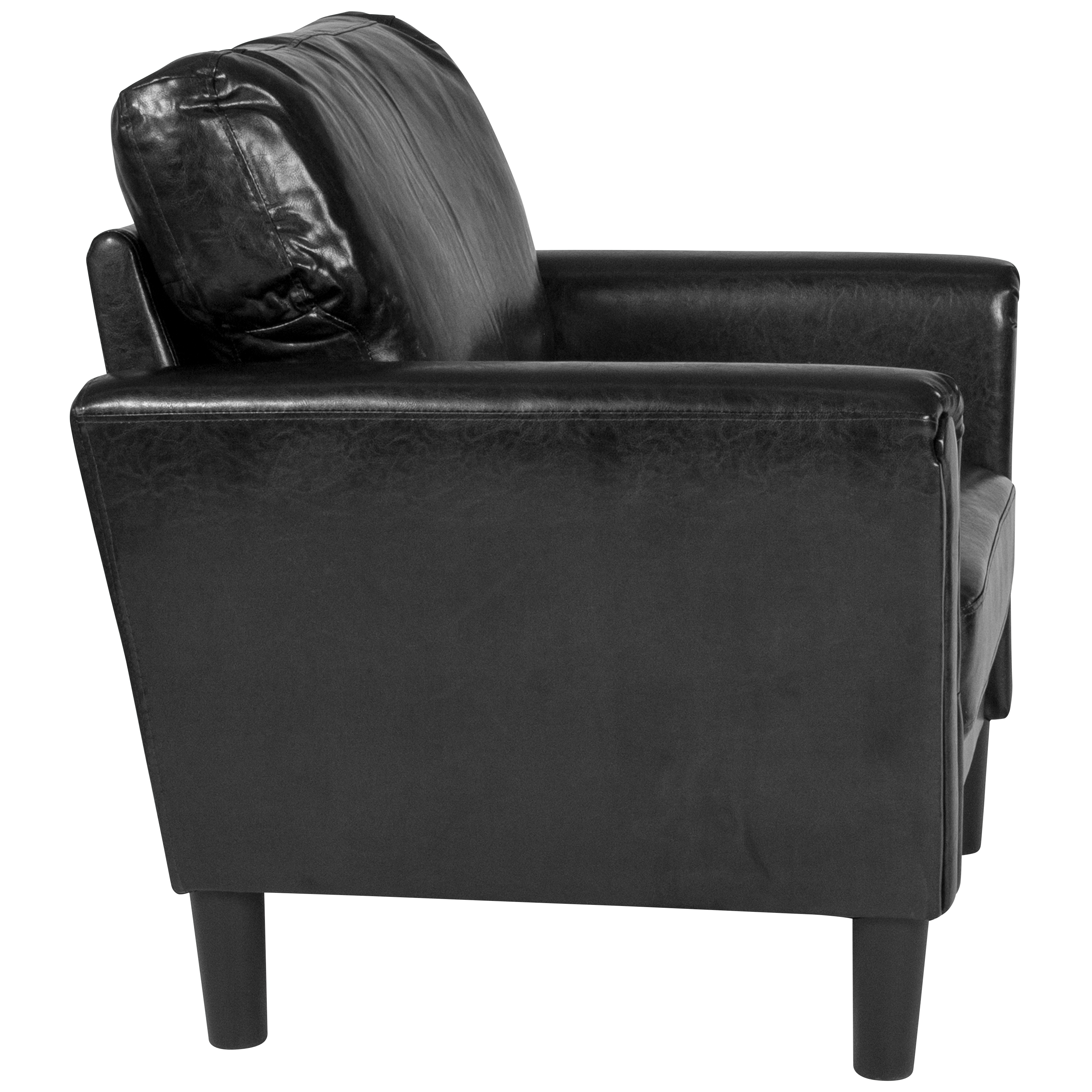 Flash Furniture Bari Upholstered Chair in Black LeatherSoft - image 4 of 5