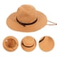 thumbnail image 4 of Sombrero de ala ancha para hombres Sombrero de paja de playa de verano Sombreros plegables de sol para adultos (caqui), 4 of 5
