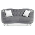 thumbnail image 4 of Glory Furniture Jewel Velvet Loveseat in Gray, 4 of 6