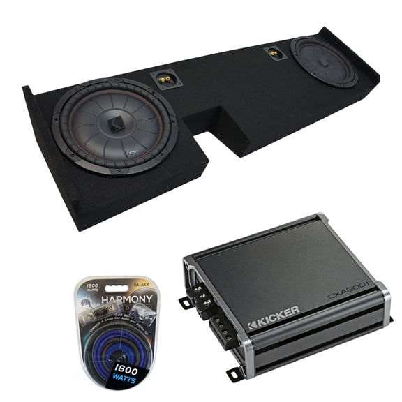 09-14 Ford F-150 Ext Super Cab Truck Kicker CompVT CVT12 Dual 12 Sub Box CXA8001