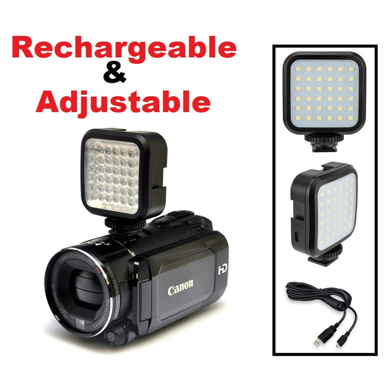 LED Video Light With Power Kit For Sony HDR-PJ440 HDR-CX440 LED Video Light With Power Kit For Sony HDR-PJ440 HDR-CX440