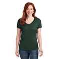 thumbnail image 1 of Camiseta Hanes® Ladies Perfect-T de algodón con cuello en V. S04V hanes  S04V, 1 of 1