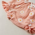 thumbnail image 4 of LMTODLFG Baby Boy Clothes Toddler Baby Girls Ruffles Floral Printed Suspenders Tops+Shorts Outfits Baby Boy Gifts Pink 3-4 Years, 4 of 8