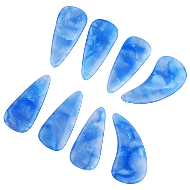 Fundas para uñas Guzheng Bling Bling 8 piezas de Púas de silicona