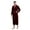 Men's - Wine Red, variant on Fjuchai Fleece Long Robes for Men Women Bathrobe Warm Winter House Robes Lounge Sleep Pajamas M-3XL