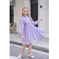 thumbnail image 6 of Arshiner Flypigs Tween Girls Long Sleeve Fall Dresses Swiss Dot Casual Party Dress, 6 of 6