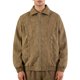 thumbnail image 1 of Ceisia Men's fashion casual solid color faux leather lapel zipper Gift coat pocket long sleeve outerwear, 1 of 6