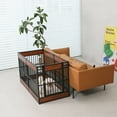 thumbnail image 5 of RYPetmia Dog Playpen Outdoor, 6 Panels Dog Pen 32" Height Dog Fence Exercise Pen with Doors for Medium/Small Dogs, Pet Puppy Playpen for RV, Camping, Yard Brown, 5 of 7