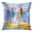 thumbnail image 1 of RYLABLUE Watercolor Abstract Oil Painting Running Horse Colorful Artist Classic Throw Pillowcase Cushion Case Cover, 1 of 1