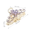 thumbnail image 2 of OHOIOLLA Clip Largó Para Con Floral Y Detalles De Pedrería En Color Morado, 2 of 6