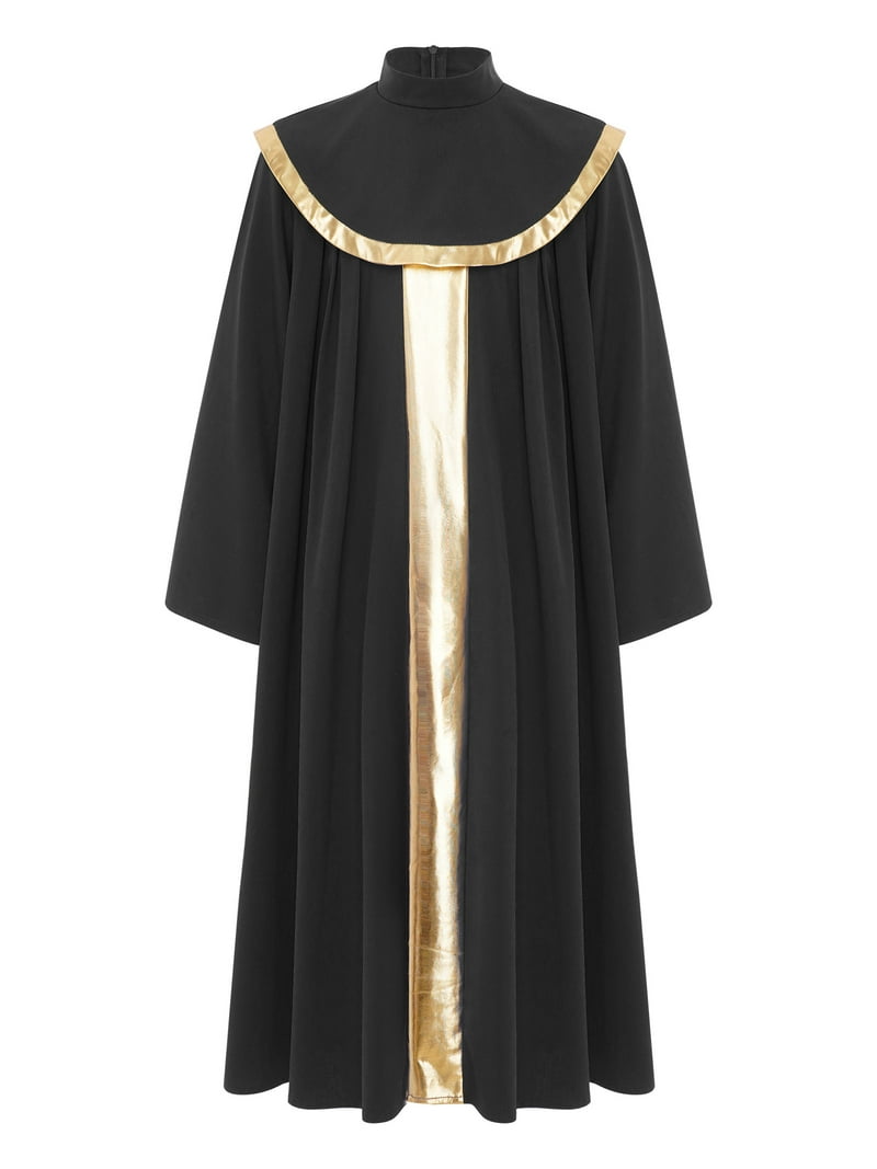 fitted lace wedding dress Dresses by Nubiano Church Robe Dress DN5881 Women's Black / 28W