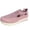 Pink,#024, variant on Women's arch support Walking Shoes,Summer Breathable Knitted Low-Top Platform Sneakers, Stretch Knit Mesh Breathable Canvas Shoes,37