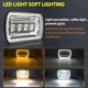 thumbnail image 4 of Methold 2x faros LED de haz más claro y brillante para faros cuadrados de coche 5X7 con Halo DRL 5X7 LED DRL Vehículos, repuestos y accesorios Mis, 4 of 6