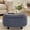 Blue, variant on Ottoman with Storage, Storage Ottoman Bench, End of Bed Storage Bench, Square Ottoman Foot Rest, Entryway Bench with Seating and Wood Legs for Living Room, Bedroom, Dark Grey